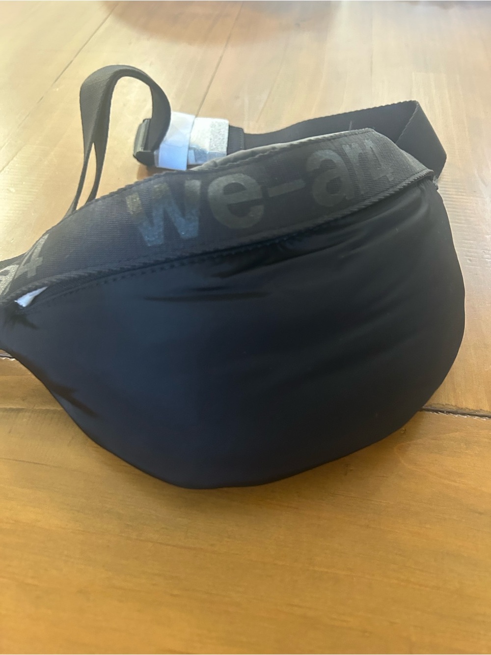NWT We-Are4 Black Nylon Cloud Waist Pack with Branded Strap